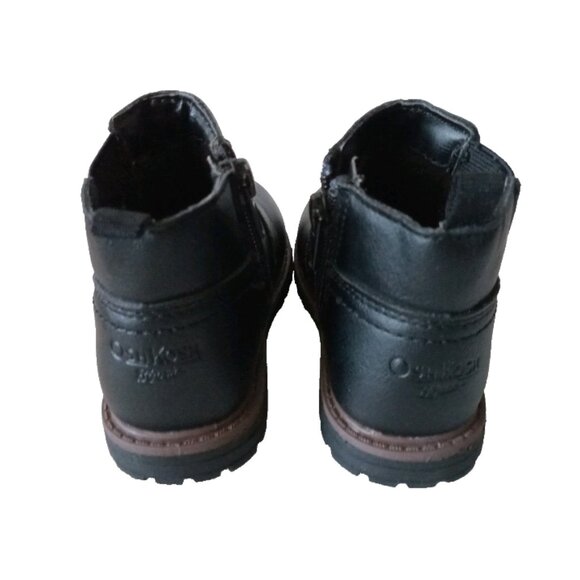 Oshkosh Baby Girls Harlow Black Ankle Boots Classic Preppy 6M - Picture 2 of 7